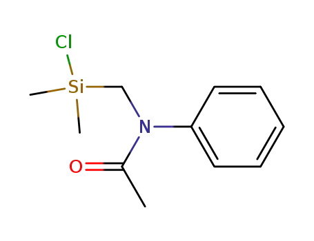 Molecular Structure of 67519-72-6 (Acetamide, N-[(chlorodimethylsilyl)methyl]-N-phenyl-)