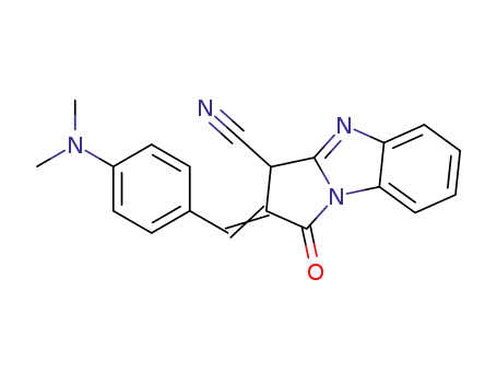 2-[1-(4-Dimethylamino-phenyl)-meth-(Z)-ylidene]-1-oxo-2,3-dihydro-1H-benzo[d]pyrrolo[1,2-a]imidazole-3-carbonitrile