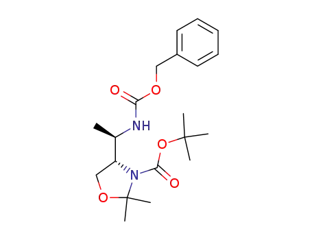 (R)-4-<(R)-1-(benzyloxycarbonylamino)ethyl>-3-t-butoxycarbonyl-2,2-dimethyl-1,3-oxazolidine