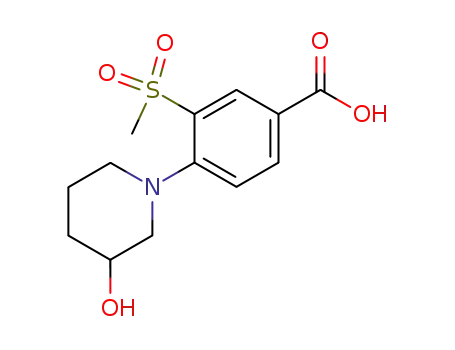 4-(3-Hydroxy-piperidin-1-yl)-3-methanesulfonyl-benzoic acid
