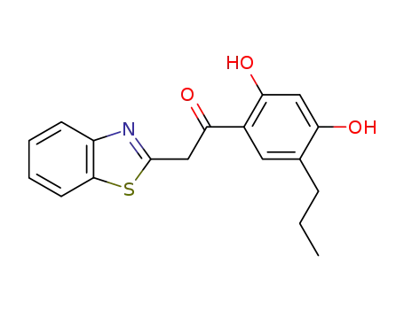 2-(benzo[d]thiazol-2-yl)-1-(2,4-dihydroxy-5-propylphenyl)ethan-1-one