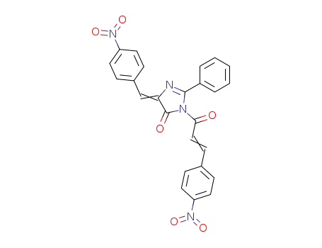 3-[(E)-3-(4-Nitro-phenyl)-acryloyl]-5-[1-(4-nitro-phenyl)-meth-(E)-ylidene]-2-phenyl-3,5-dihydro-imidazol-4-one