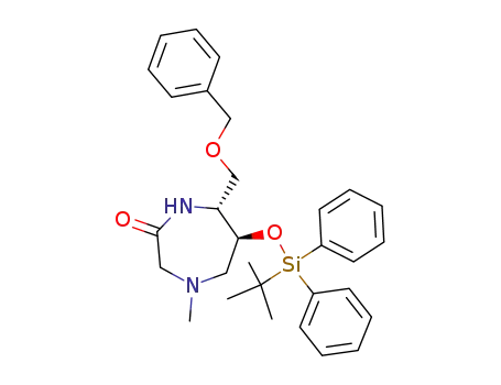 (6S,7R)-7-Benzyloxymethyl-6-(tert-butyl-diphenyl-silanyloxy)-4-methyl-[1,4]diazepan-2-one
