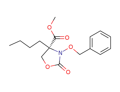 (4R)-3-benzyloxy-4-n-butyl-4-methoxycarbonyl-1,3-oxazolidin-2-one