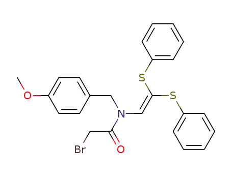 α-Bromo-N-<(4-methoxyphenyl)methyl>-N-<2,2-bis(phenylthio)ethenyl>acetamide