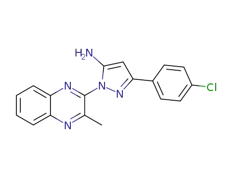 5-(4-Chloro-phenyl)-2-(3-methyl-quinoxalin-2-yl)-2H-pyrazol-3-ylamine