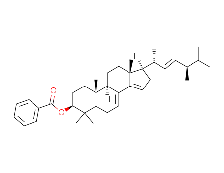 Benzoic acid (3S,9R,10R,13R,17R)-4,4,10,13-tetramethyl-17-((E)-(1R,4R)-1,4,5-trimethyl-hex-2-enyl)-2,3,4,5,6,9,10,11,12,13,16,17-dodecahydro-1H-cyclopenta[a]phenanthren-3-yl ester