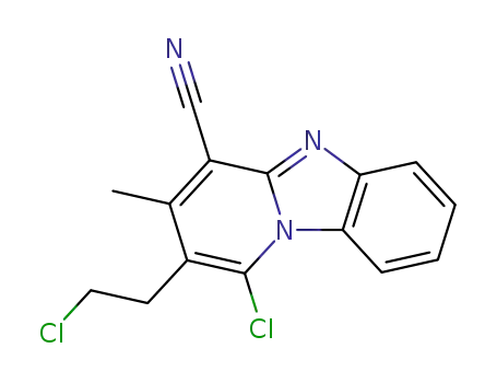 1-CHLORO-2-(2-CHLORO-ETHYL)-3-METHYL-BENZO[4,5]IMIDAZO[1,2-A]PYRIDINE-4-CARBONITRILE