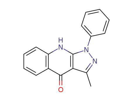 3-methyl-1-phenyl-1,9-dihydro-pyrazolo[3,4-<i>b</i>]quinolin-4-one