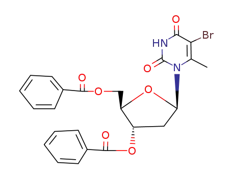 3',5'-Di-O-benzoyl-5-bromo-6-methyl-2'-deoxyuridine