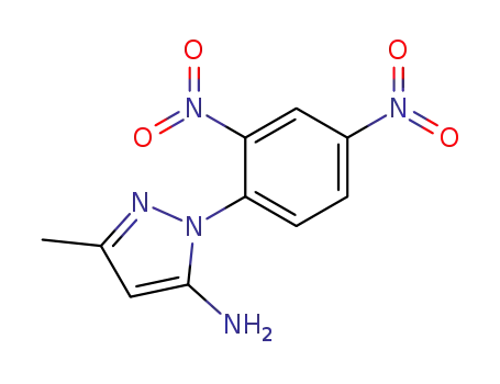 Molecular Structure of 91657-52-2 (5-amino-3-methyl-1-(2,4-dinitrophenyl)pyrazole)