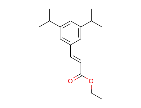 Molecular Structure of 94201-33-9 (ethyl 3-[3,5-bis(1-methylethyl)phenyl]acrylate)