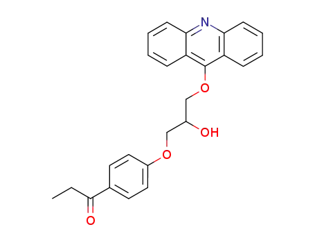 1-Propanone, 1-[4-[3-(9-acridinyloxy)-2-hydroxypropoxy]phenyl]-
