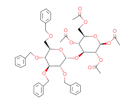 3-O-[2,3,4,6-Tetrakis-O-(phenylmethyl)-alpha-D-glucopyranosyl]-beta-D-glucopyranose tetraacetate