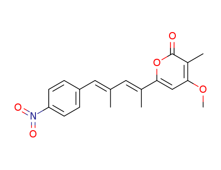 6-[(1E,3E)-1,3-Dimethyl-4-(4-nitrophenyl)-1,3-butadienyl]-4-methoxy-3-methyl-2H-pyran-2-one