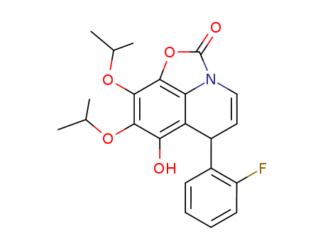 2H,6H-OXAZOLO[5,4,3-IJ]QUINOLIN-2-ONE,6-(2-FLUOROPHENYL)-7-HYDROXY-8,9-BIS(1-METHYLETHOXY)-