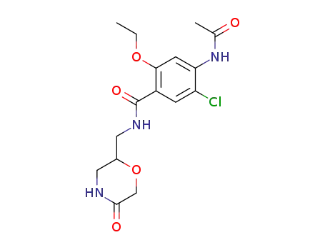 4-(acetylamino)-5-chloro-2-ethoxy-N-<(5-oxo-2-morpholinyl)methyl>benzamide