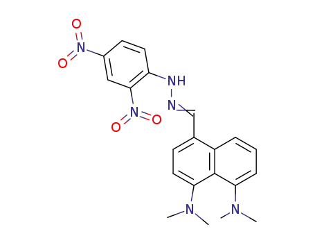 Molecular Structure of 127348-76-9 (4-formyl-1,8-bis(dimethylamino)naphthalene 2,4-dinitrophenylhydrazone)