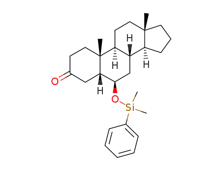 (5R,6R,8S,9S,10R,13S,14S)-6-(Dimethyl-phenyl-silanyloxy)-10,13-dimethyl-hexadecahydro-cyclopenta[a]phenanthren-3-one