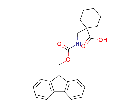 Molecular Structure of 220145-22-2 (Fmoc-1-aminomethyl-cyclohexane carboxylic acid)