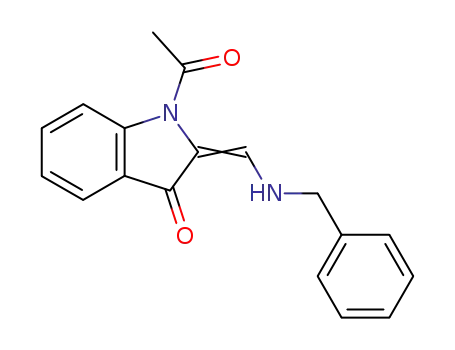 Molecular Structure of 172372-05-3 (1-acetyl-2-[(benzylamino)methylene]-1,2-dihydro-3H-indol-3-one)