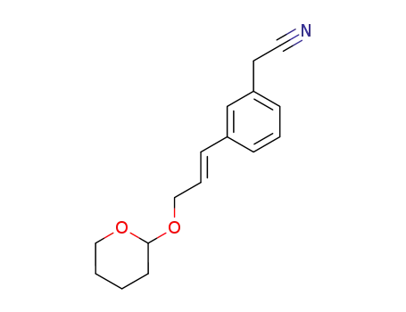 3-(3-tetrahydropyranyloxy-1E-propenyl)phenylacetonitrile