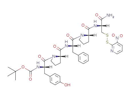 L-Alaninamide,
N-[(1,1-dimethylethoxy)carbonyl]-L-tyrosyl-L-prolyl-L-phenylalanyl-L-prolyl-
3-[(3-nitro-2-pyridinyl)dithio]-