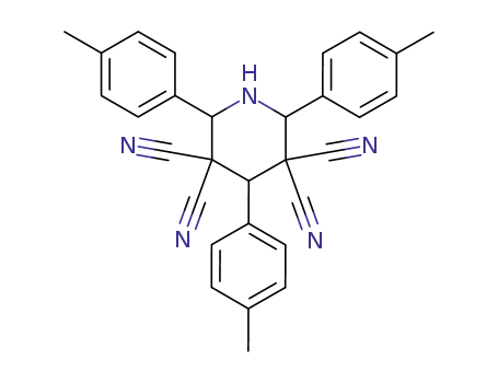 2,4,6-tri-<i>p</i>-tolyl-piperidine-3,3,5,5-tetracarbonitrile