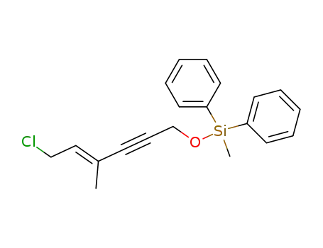 ((E)-6-Chloro-4-methyl-hex-4-en-2-ynyloxy)-methyl-diphenyl-silane
