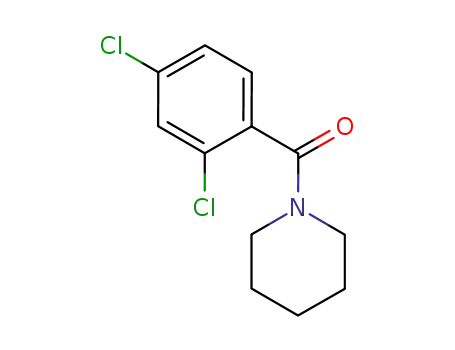 Molecular Structure of 13573-27-8 ((2,4-dichlorophenyl)(piperidin-1-yl)methanone)
