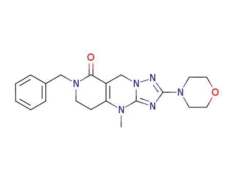 7-benzyl-10-methyl-2-morpholino-5,7,8,9-tetrahydropyrido<4,3-d>-1,2,4-triazolo<1,5-a>pyrimidin-6(10H)-one