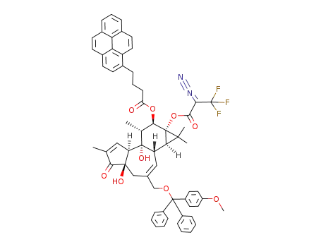Molecular Structure of 213546-57-7 (C<sub>63</sub>H<sub>57</sub>F<sub>3</sub>N<sub>2</sub>O<sub>9</sub>)