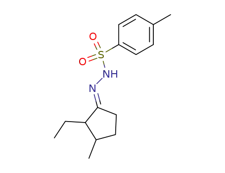 cis-2-ethyl-3-methylcyclopentanone tosylhydrazone