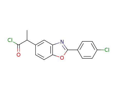 5-Benzoxazoleacetyl chloride, 2-(4-chlorophenyl)-a-methyl-