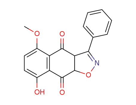 8-Hydroxy-5-methoxy-3-phenyl-3a,9a-dihydro-naphtho[2,3-d]isoxazole-4,9-dione