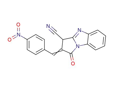 2-[1-(4-Nitro-phenyl)-meth-(Z)-ylidene]-1-oxo-2,3-dihydro-1H-benzo[d]pyrrolo[1,2-a]imidazole-3-carbonitrile