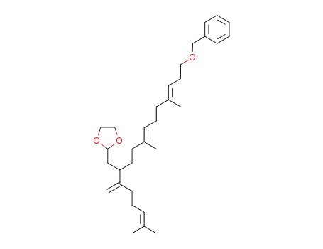 2-[(5E,9E)-12-Benzyloxy-5,9-dimethyl-2-(5-methyl-1-methylene-hex-4-enyl)-dodeca-5,9-dienyl]-[1,3]dioxolane