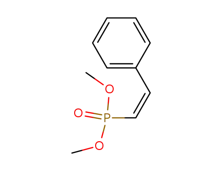 Molecular Structure of 33818-56-3 (Phosphonic acid, [(1Z)-2-phenylethenyl]-, dimethyl ester)