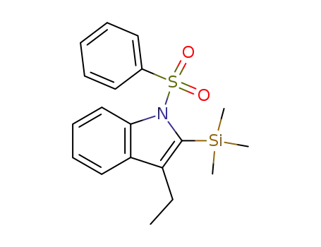 1-Benzenesulfonyl-3-ethyl-2-trimethylsilanyl-1H-indole