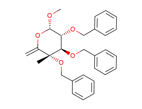 methyl 2,3,4-tri-O-benzyl-6-deoxy-4-C-methyl-α-D-xylo-hex-5-enopyranoside