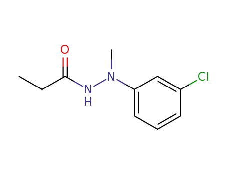 Propanoic acid, 2-(3-chlorophenyl)-2-methylhydrazide