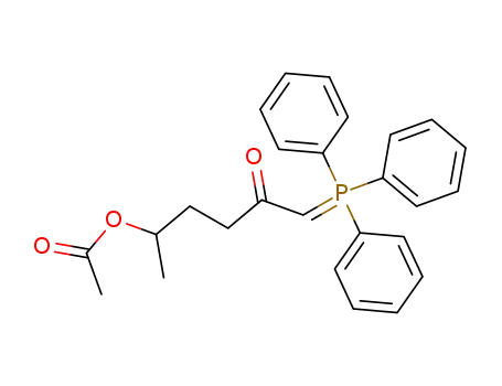 Acetic acid 1-methyl-4-oxo-5-(triphenyl-λ<sup>5</sup>-phosphanylidene)-pentyl ester