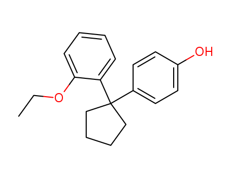 Molecular Structure of 140367-38-0 (Phenol, 4-[1-(2-ethoxyphenyl)cyclopentyl]-)