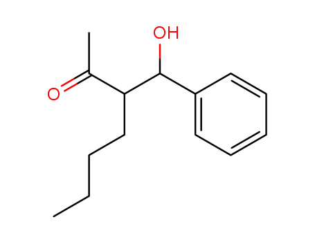 Molecular Structure of 42052-70-0 (2-Heptanone, 3-[(R)-hydroxyphenylmethyl]-, (3R)-rel-)