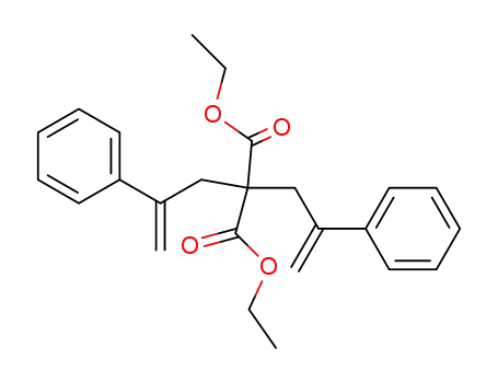 Molecular Structure of 66016-31-7 (Propanedioic acid, bis(2-phenyl-2-propenyl)-, diethyl ester)