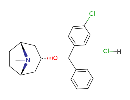 8-Azabicyclo[3.2.1]octane,3-[(4-chlorophenyl)phenylmethoxy]-8-methyl-, hydrochloride (1:1), (3-endo)-