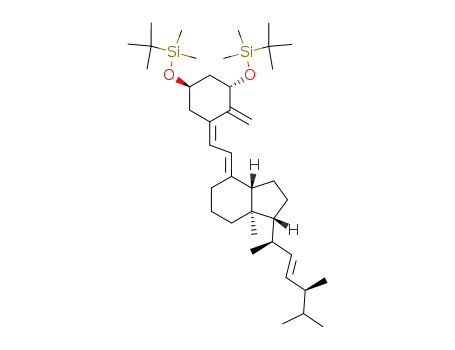 (1R,3aS,7aR)-4-[2-[(3S,5R)-3,5-Bis-(tert-butyl-dimethyl-silanyloxy)-2-methylene-cyclohex-(Z)-ylidene]-eth-(E)-ylidene]-7a-methyl-1-((E)-(1R,4S)-1,4,5-trimethyl-hex-2-enyl)-octahydro-indene