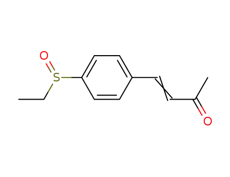 Molecular Structure of 221122-49-2 (4-(ethylsulfoxy)-benzylideneacetone)