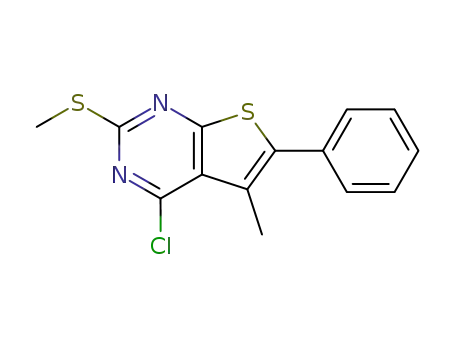 4-Chloro-5-methyl-2-methylsulfanyl-6-phenyl-thieno[2,3-d]pyrimidine