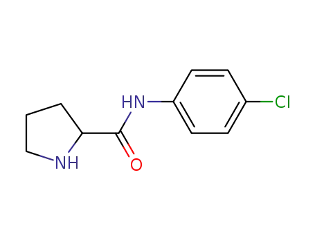 Molecular Structure of 1161720-69-9 (PYRROLIDINE-2-CARBOXYLIC ACID (4-CHLORO-PHENYL)-AMIDE)